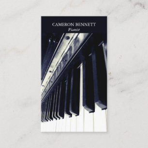 Tarjeta de visita del piano