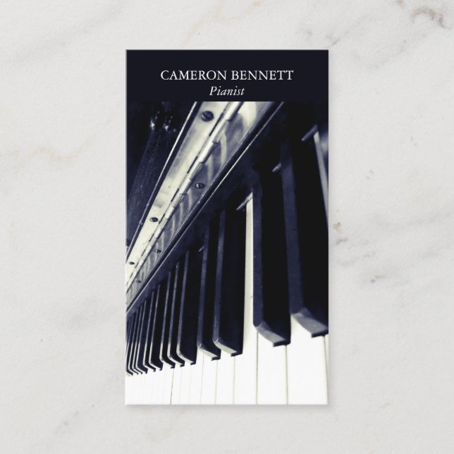 Tarjeta de visita del piano (Anverso)
