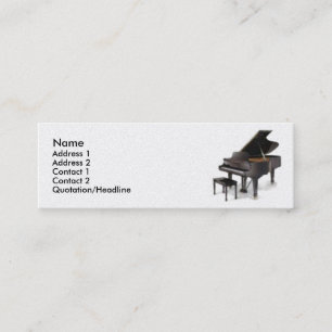 Tarjeta de visita del piano
