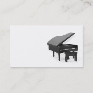 Tarjeta de visita del piano de cola