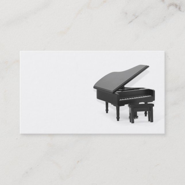 Tarjeta de visita del piano de cola (Anverso)