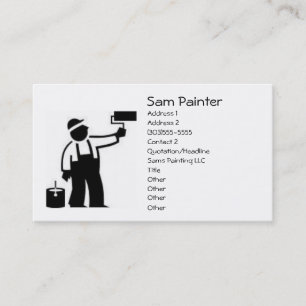 Tarjeta de visita del pintor