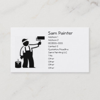 Tarjeta de visita del pintor