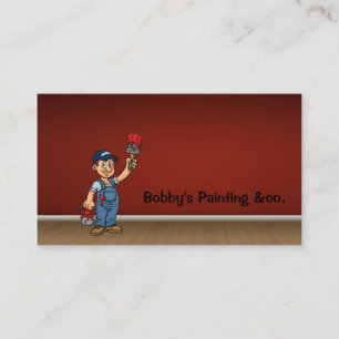 Tarjeta de visita del pintor