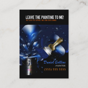Tarjeta de visita del pintor
