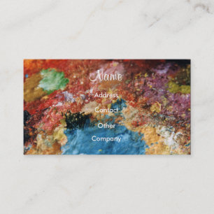 Tarjeta de visita del pintor I - personalizable