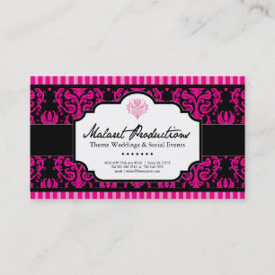 Tarjeta de visita del planificador de eventos
