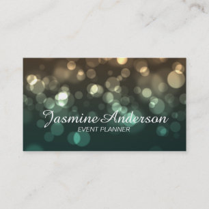 Tarjeta de visita del planificador de eventos de
