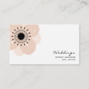 Tarjeta de visita del planificador de la boda -