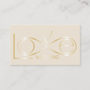 Tarjeta de visita del planificador de la boda