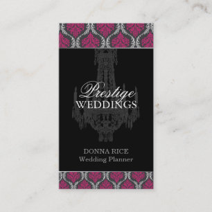 Tarjeta de visita del planificador de la boda