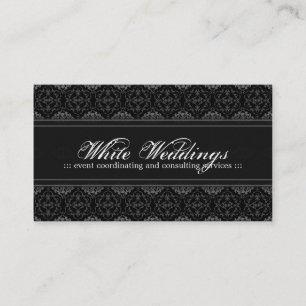 Tarjeta de visita del planificador de la boda