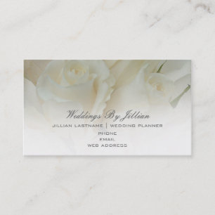 Tarjeta de visita del planificador de la boda -