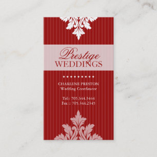 TARJETA DE VISITA DEL PLANIFICADOR DE LA BODA