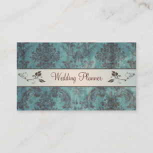 Tarjeta de visita del planificador de la boda del