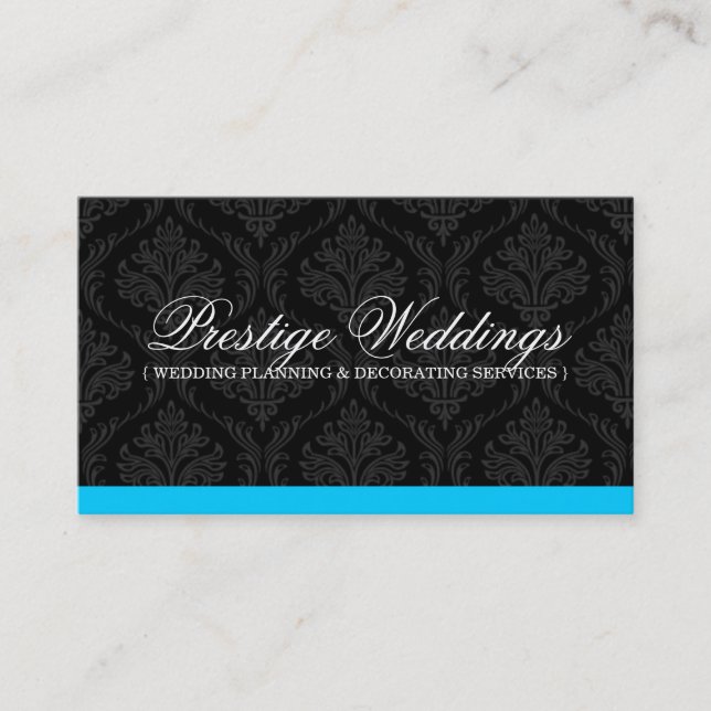 Tarjeta de visita del planificador de la boda del (Anverso)