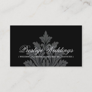 Tarjeta de visita del planificador de la boda del