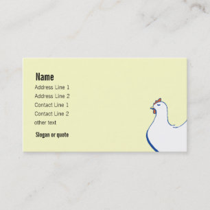 Tarjeta de visita del pollo