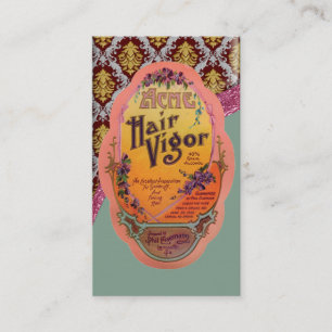 Tarjeta de visita del poster de la crema del pelo