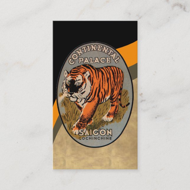 Tarjeta de visita del poster del hotel de Saigon (Anverso)