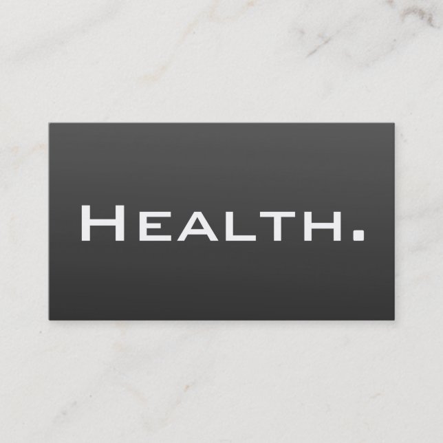 Tarjeta de visita del profesional de salud moderna (Anverso)
