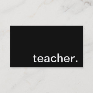 Tarjeta de visita del profesor