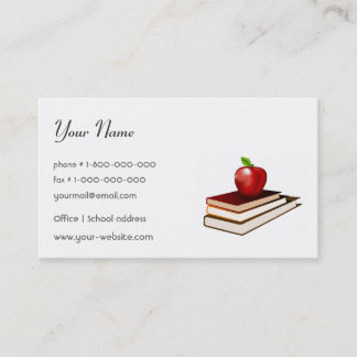 Tarjeta de visita del profesor