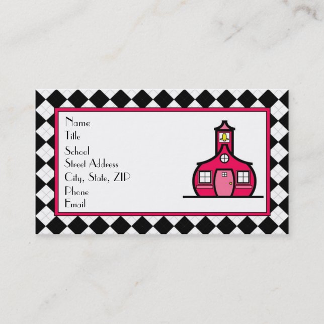 Tarjeta de visita del profesor de Argyle (Anverso)