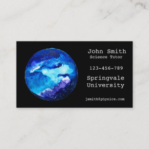 Tarjeta de visita del profesor de ciencias