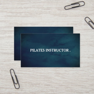 Tarjeta de visita del profesor de yoga Pilates