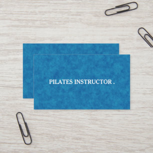 Tarjeta de visita del profesor de yoga Pilates