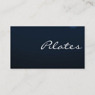 Tarjeta de visita del profesor de yoga Pilates