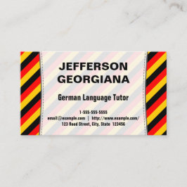 Tarjeta de visita del profesor particular de la