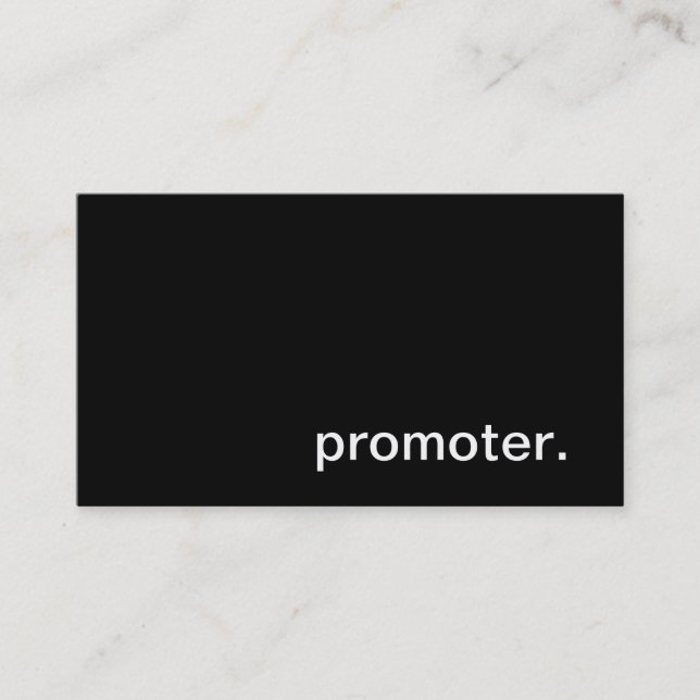 Tarjeta de visita del promotor (Anverso)