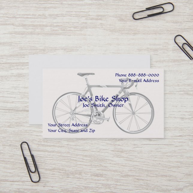 Tarjeta de visita del propietario de la tienda de  (Anverso/Reverso In Situ)