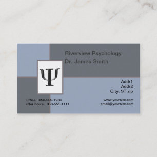 Tarjeta de visita del psicólogo
