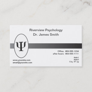 Tarjeta de visita del psicólogo