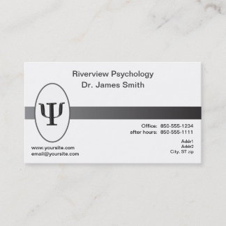 Tarjeta de visita del psicólogo