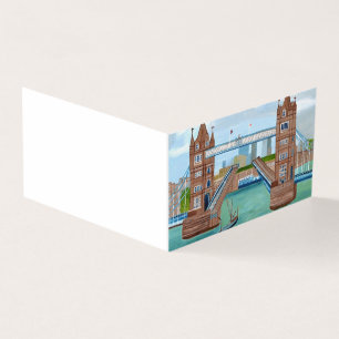 Tarjeta de visita del puente de Londres