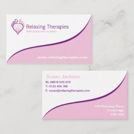 Tarjeta de visita del Reflexologist