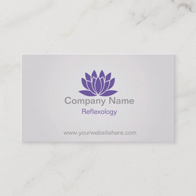 Tarjeta de visita del Reflexology (Anverso)
