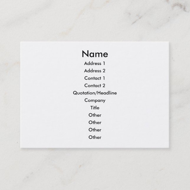 Tarjeta de visita del Reflexology (Anverso)