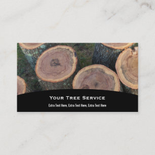 Tarjeta de visita del registro del árbol