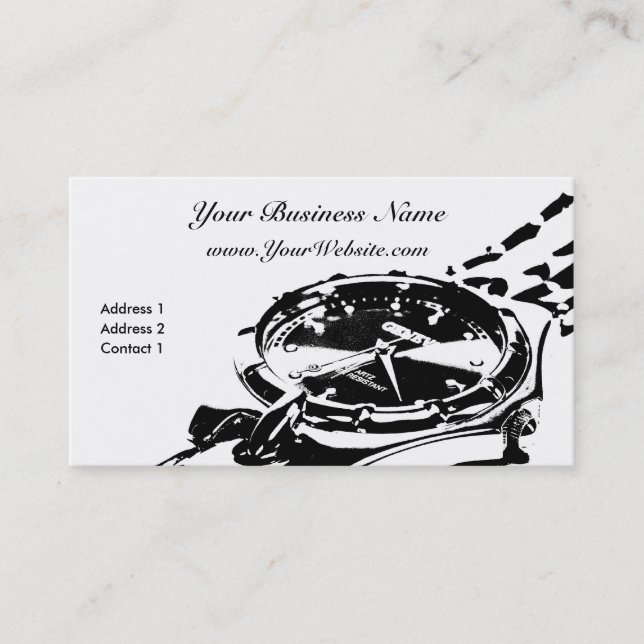 Tarjeta de visita del reloj (Anverso)