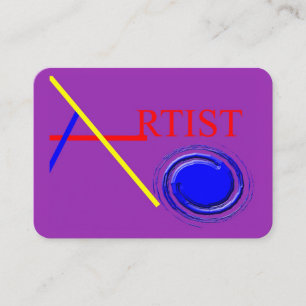 Tarjeta de visita del remolino de la pintura del
