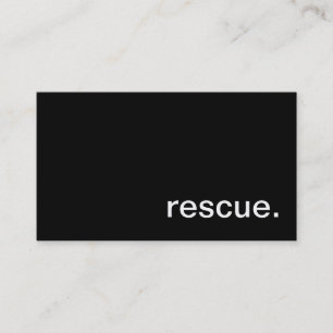 Tarjeta de visita del rescate