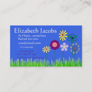 Tarjeta de visita del retiro del nacido en el baby