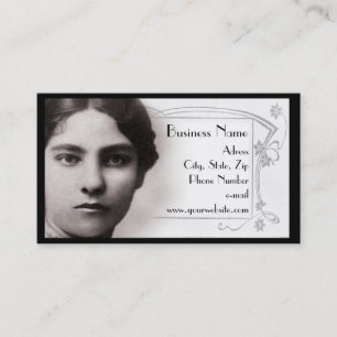 Tarjeta de visita del retrato del chica del