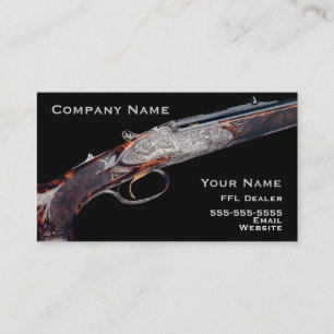 Tarjeta de visita del rifle de la caza 2