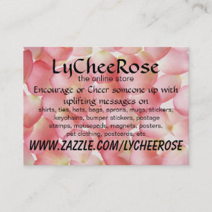 Tarjeta de visita del salmo 23 de Lycheerose